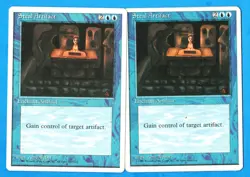 Steal Artifact - 4th Edition 1995 MTG Blue Uncommon Enchantment LP X 2 - Image 1