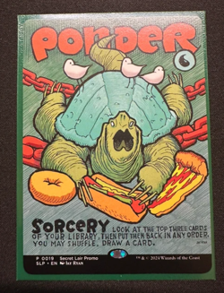 MTG – Ponder - Promo 0019 - Secret Lair Promo - Image 1