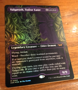 x1 Valgavoth, Terror Eater DSK MTG 352 FOIL BORDERLES NM MTG MAGIC THE GATHERING - Image 1