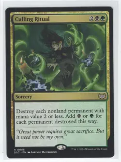 #85 2024 Duskmourn: House of Horror Commander Culling Ritual Rare - Image 1