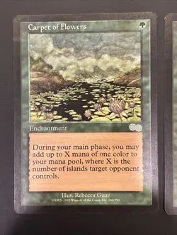 2x Carpet of Flowers Urza's Saga MTG - Magic the Gathering LP - Image 2