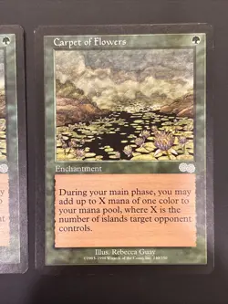 2x Carpet of Flowers Urza's Saga MTG - Magic the Gathering LP - Image 3