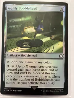 1x Agility Bobblehead - Foil Light Play, English Fallout MTG Magic - Image 1