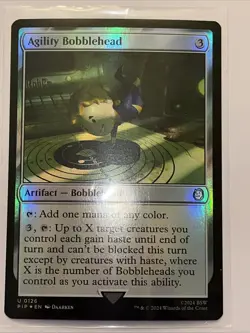 1x Agility Bobblehead - Foil Light Play, English Fallout MTG Magic - Image 2