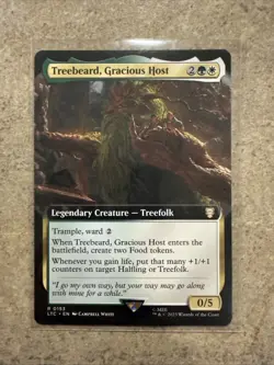 Treebeard, Gracious Host - Extended Art - 153 - Commander: LOTR (LTC) MTG - Image 1