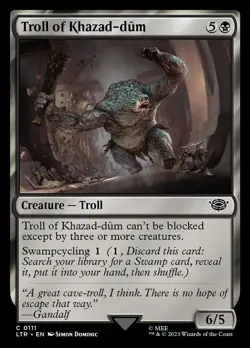 Troll of Khazad-dum: MtG LOTR Magic the Gathering Tales of Middle-Earth Common - Image 1