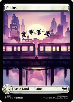3x Plains (0191) Full Art x3 Teenage Mutant Ninja Turtles Regular - Image 1