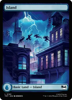2x Island (0192) Full Art x2 Teenage Mutant Ninja Turtles Regular - Image 1