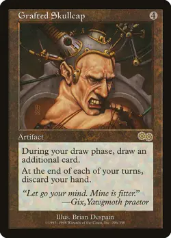 MTG Grafted Skullcap - Urza's Saga #296 - Image 1
