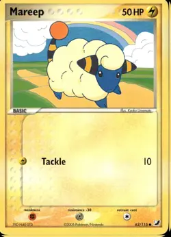 Mareep 62/115 Common EX Unseen Forces Pokemon - Image 1