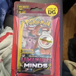 Pokemon Sun & Moon Unified Minds Booster Pack - 3 Cards - Foil - English Sealed - Image 1