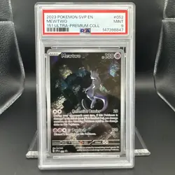 2023 Pokemon Scarlet Violet 151 Mewtwo #052 UPC Graded PSA 9 EN Promo - Image 1