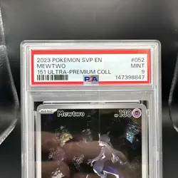2023 Pokemon Scarlet Violet 151 Mewtwo #052 UPC Graded PSA 9 EN Promo - Image 2