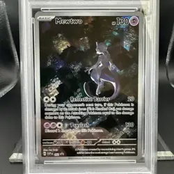 2023 Pokemon Scarlet Violet 151 Mewtwo #052 UPC Graded PSA 9 EN Promo - Image 3