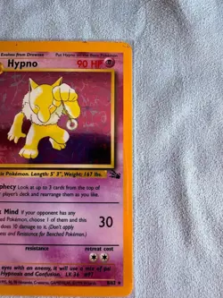 Pokemon Hypno Holo Rare 1st Edition Fossil Card #8/62 1999 WOTC - Image 2