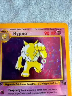 Pokemon Hypno Holo Rare 1st Edition Fossil Card #8/62 1999 WOTC - Image 5