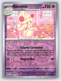 Pokemon NM Reverse Holo Alcremie 065/142 Rare SV07: Stellar Crown - Image 1