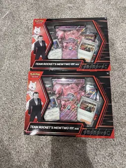 Team Rockets Mewtwo EX Box New Sealed Pokemon TCG 2X - Image 1
