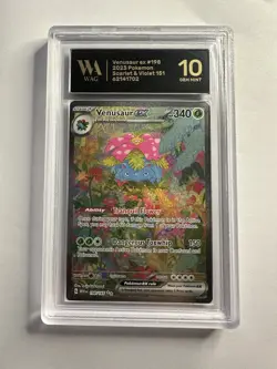 2023 POKEMON EN-151 SPECIAL ILLUSTRATION RARE #198 VENUSAUR EX WAG 10 PSA 10 - Image 1