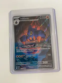 Pokemon TCG Boldore 128/086 S&V: White Flare Illustration Rare NM - Image 1