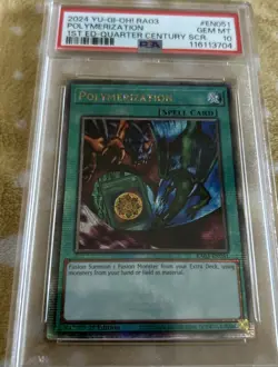 2024 YU-GI-OH! RA03-QUARTER CENTURY BONANZA #EN051 POLYMERIZATION PSA 10 - Image 1