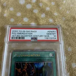 2024 YU-GI-OH! RA03-QUARTER CENTURY BONANZA #EN051 POLYMERIZATION PSA 10 - Image 3