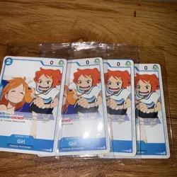 4x One Piece TCG P-096 Girl Pre-Release Promo – English – sealed Fast Ship - Image 1