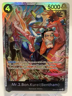 OP14-091 - Mr.2.Bon.Kurei(Bentham) (SR) - One Piece TCG - English - Image 1