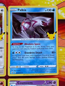 Pokemon Celebrations 4 Card Holo Lot - Lugia / Palkia / Reshiram / Cosmoem - Image 3