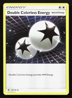 Double Colorless Energy 136/149 Sun & Moon NM Pokemon Card TCG - Image 1