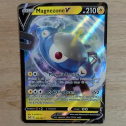MAGNEZONE V 056/196 POKEMON CARD (LOST ORIGIN SET) HALF ART HOLO - Image 1