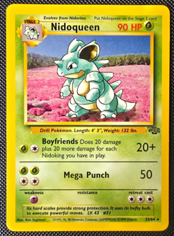 Pokemon WOTC Card - Nidoqueen - Jungle Set - Non-Holo Rare - 23/64 - NM-LP - Image 1