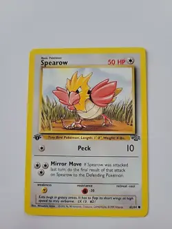 Pokemon TCG Jungle Spearow Card 62/64 1st Edition Common LP - Image 1