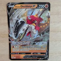 HISUIAN DECIDUEYE V 083/189 POKEMON CARD (ASTRIAL RADIANCE SET) HALF ART HOLO - Image 1