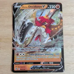 HISUIAN DECIDUEYE V 083/189 POKEMON CARD (ASTRIAL RADIANCE SET) HALF ART HOLO - Image 2