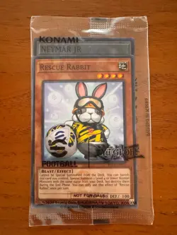 Rescue Rabbit + Neymar Jr. Token - EFC1-EN001 - Promo Card Sealed Mint - Image 1