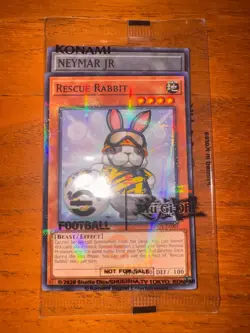 Rescue Rabbit + Neymar Jr. Token - EFC1-EN001 - Promo Card Sealed Mint - Image 2