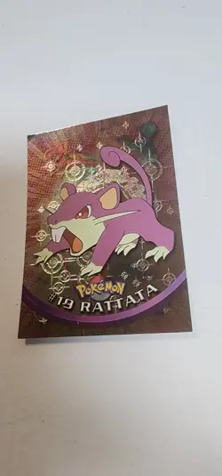 Rattata 2000 Topps Chrome Pokemon Rattata Chrome Card# 19 Pokemon Chrome Card - Image 1