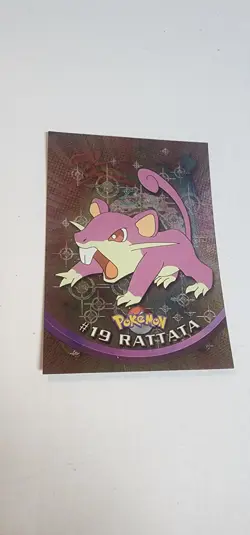 Rattata 2000 Topps Chrome Pokemon Rattata Chrome Card# 19 Pokemon Chrome Card - Image 2