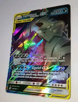 2019 Mega SABLEYE & TYRANITAR GX 126/236 Tag Team Holo 🌟 NM/Mint Pokemon Card - Image 4
