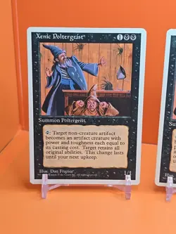 ⚫⚫⚫ (4) 1995 Magic The Gathering XENIC POLTERGEIST 4TH EDITION PLAYED ⚫⚫⚫ - Image 2