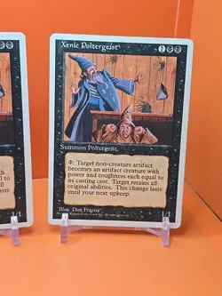 ⚫⚫⚫ (4) 1995 Magic The Gathering XENIC POLTERGEIST 4TH EDITION PLAYED ⚫⚫⚫ - Image 5