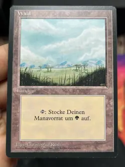 German FBB • Misprint Wald "Forest Plains" • NM / Never Played • Mtg (2040) - Image 1