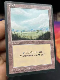 German FBB • Misprint Wald "Forest Plains" • NM / Never Played • Mtg (2040) - Image 2