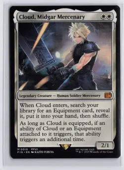 MTG Cloud, Midgar Mercenary Final Fantasy Magic The Gathering - Image 1