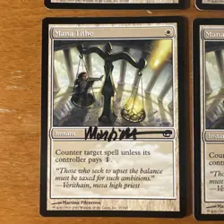 4x Playset Artist Signed Martina Pilcerova Mana Tithe Planar Chaos MTG Mint - Image 4