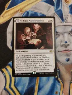 Wedding Announcement MTG Innistrad: Crimson Vow Rare Enchantment Slightly Played - Image 1
