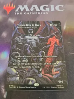 Mtg. Venom, King in Black. Foil Borderless. Marvel's Spider-Man. Pack Fresh - Image 1