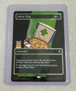 Ninja Pizza - Surge Foil - Borderless Teenage Mutant Ninja Turtles MTG R0093 - Image 1