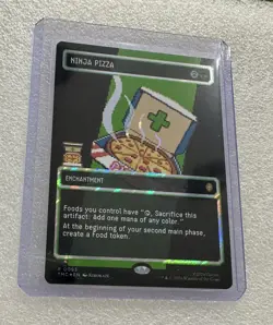 Ninja Pizza - Surge Foil - Borderless Teenage Mutant Ninja Turtles MTG R0093 - Image 2